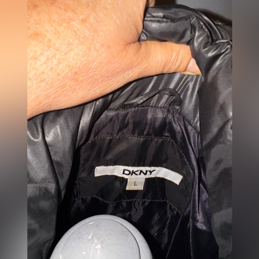 DKNY coat insulate down Size L black - Picture 9 of 14